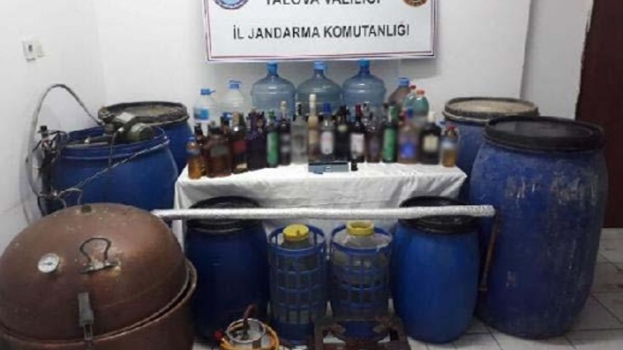 670 litre 'sahte içki' ele geçirildi