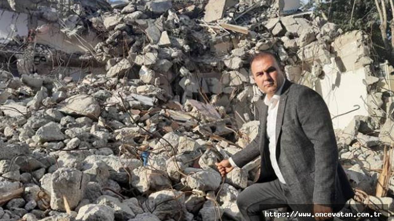 Hasar gören binalarda ince demir kullanılmış