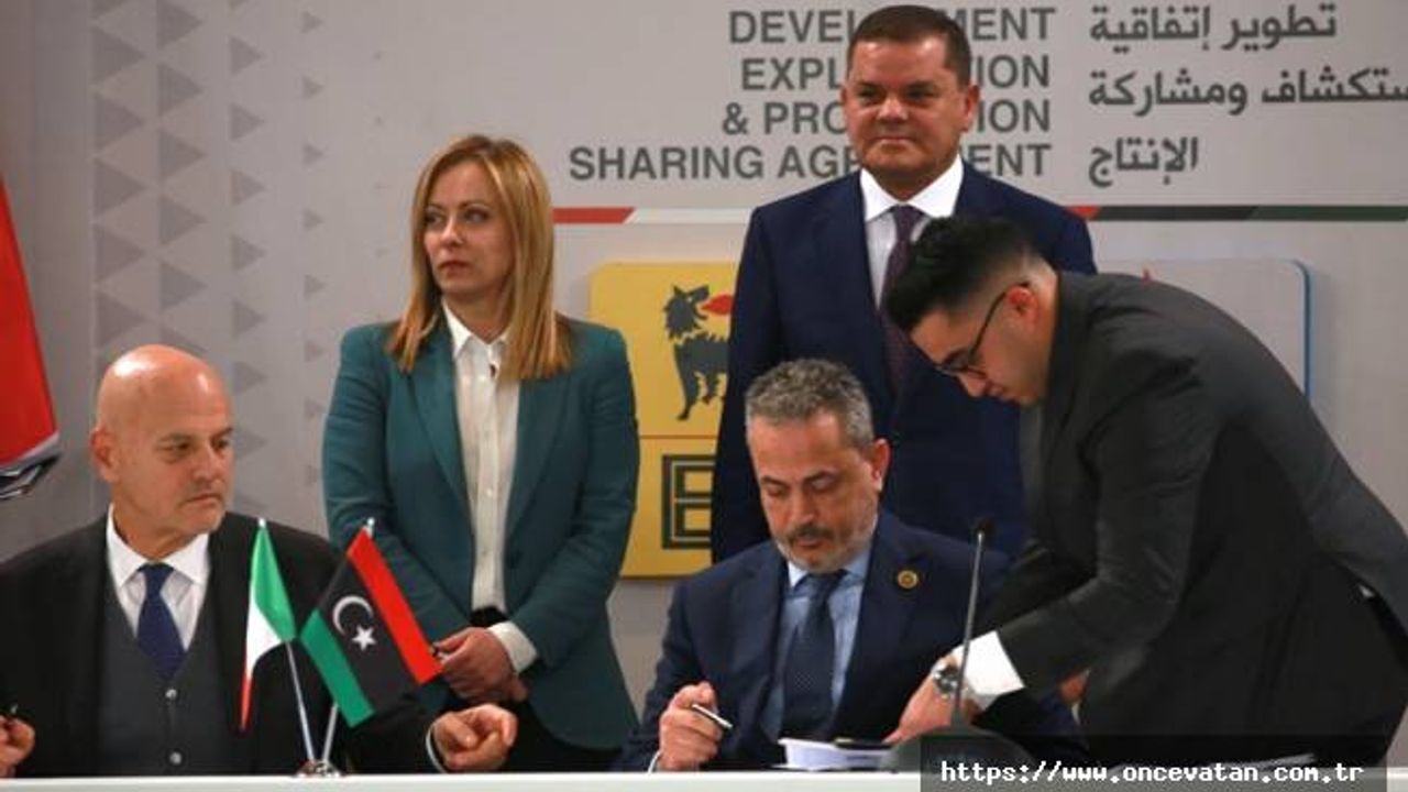 Libya ile İtalya, Akdeniz’de 8 milyar avro değerinde doğal gaz anlaşması imzaladı
