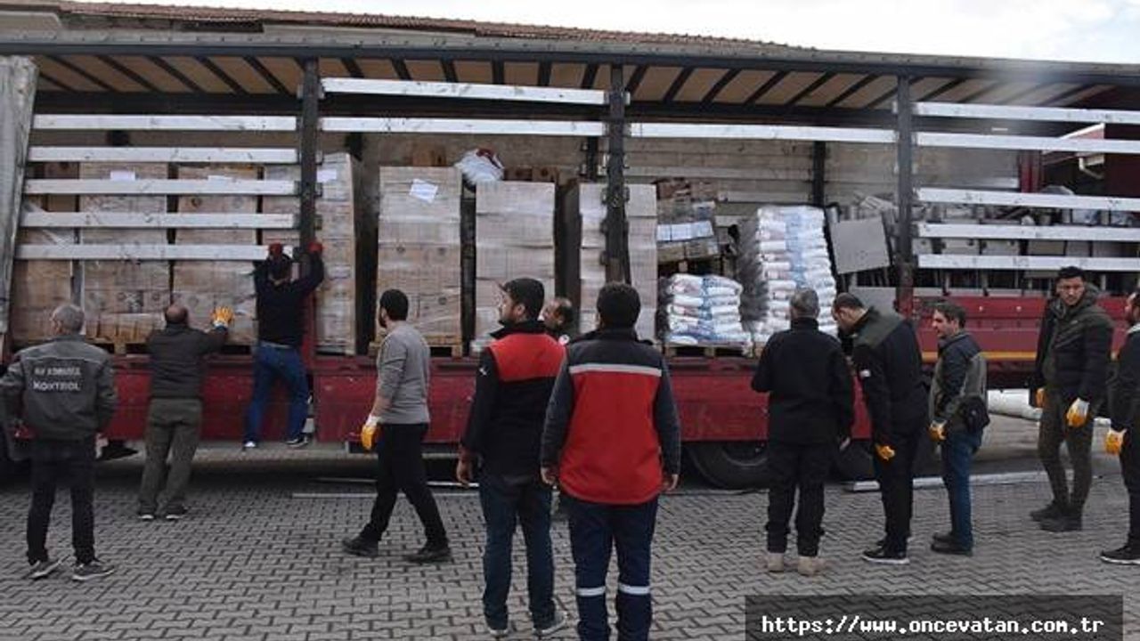 Deprem yardımları kırsaldaki üreticilerin kapısına kadar götürülüyor