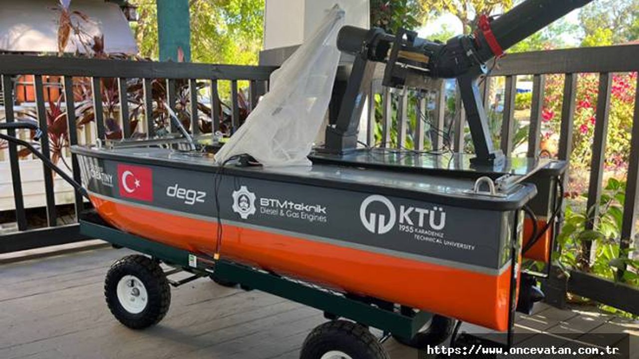 KTÜ'lü Öğrencilerin Elektrikli Otonom Su Üstü Aracı Dünya İkincisi Seçildi