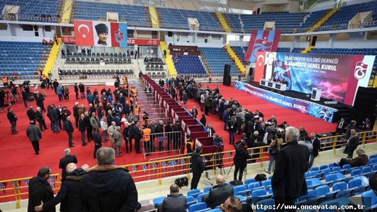 Trabzonspor olağanüstü genel kurulunda oy verme işlemi başladı