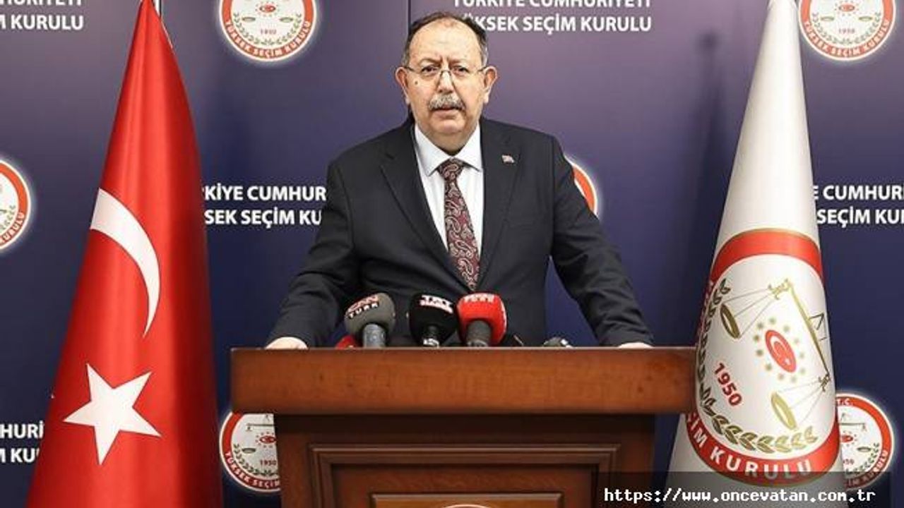 YSK, cumhurbaşkanı geçici aday listesini ilan edilmek üzere Resmi Gazete'ye gönderdi
