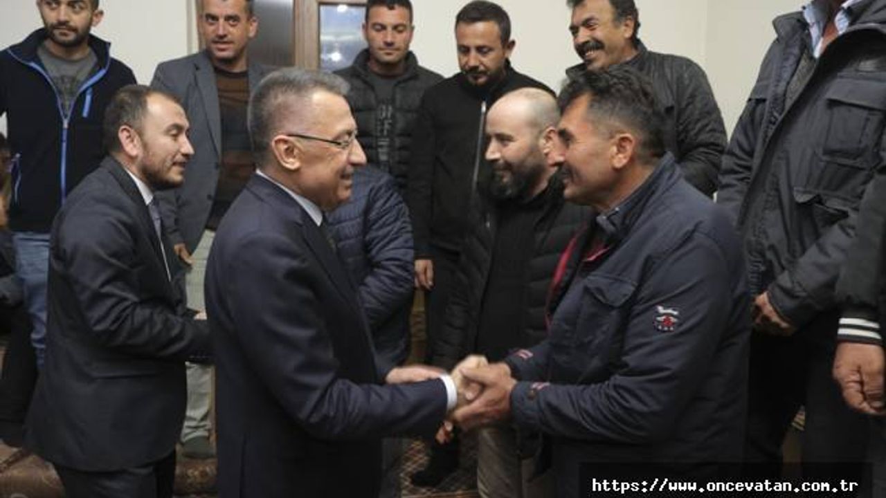 Cumhurbaşkanı Yardımcısı Oktay, Ayaş'ın Ilıca köyünde vatandaşlarla buluştu