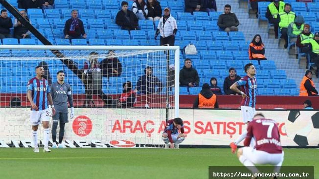 Trabzonspor'dan son 5 sezonun en kötü performansı