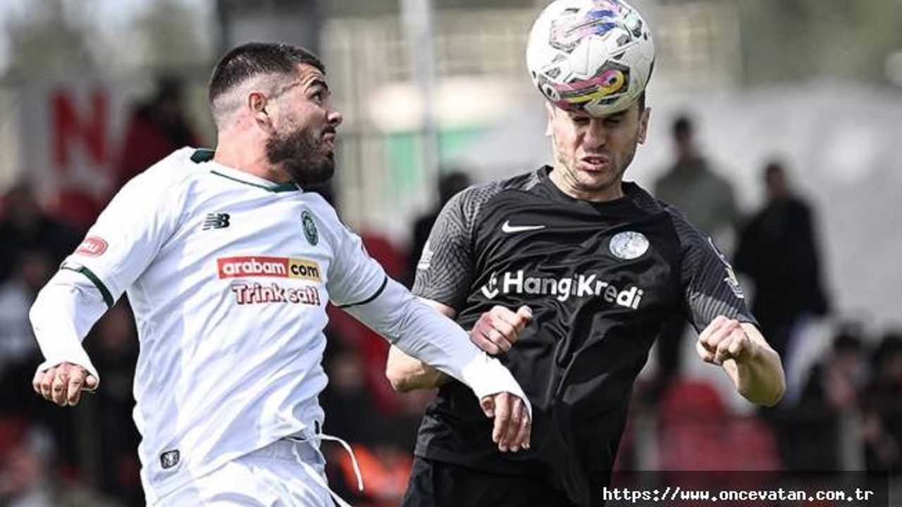 Ümraniyespor-Konyaspor maçında beraberlik