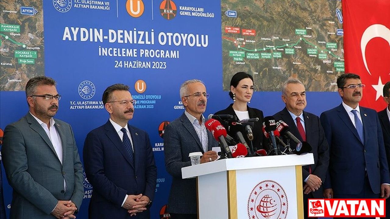 Bakan Uraloğlu: Aydın-Denizli Otoyolu'nun 93 kilometrelik kesimini sonbaharda hizmete açacağız