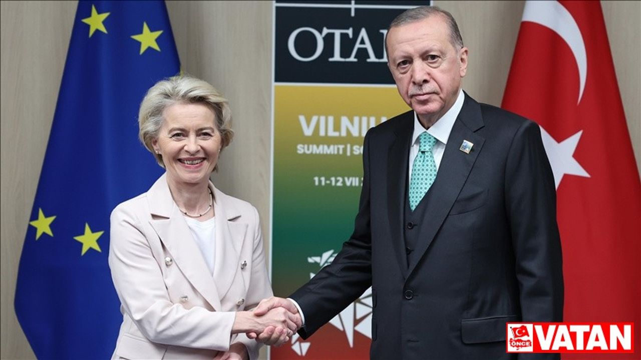 Cumhurbaşkanı Erdoğan, AB Komisyonu Başkanı von der Leyen ile bir araya geldi