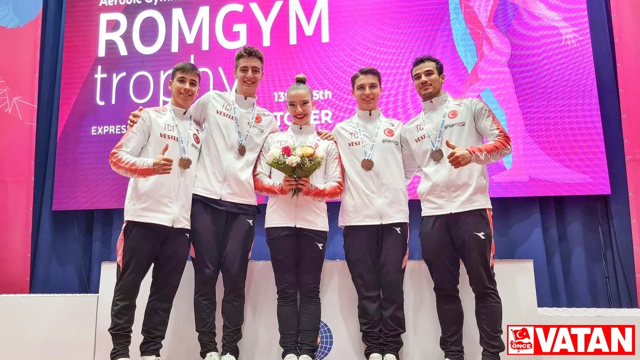 Grup Milli Takımı, Aerobik Cimnastik Dünya Kupası'nda bronz madalya kazandı