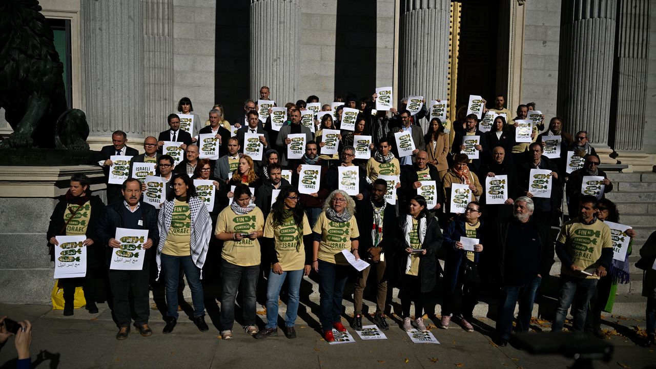 İspanya'da STK'lerden Meclis önünde 