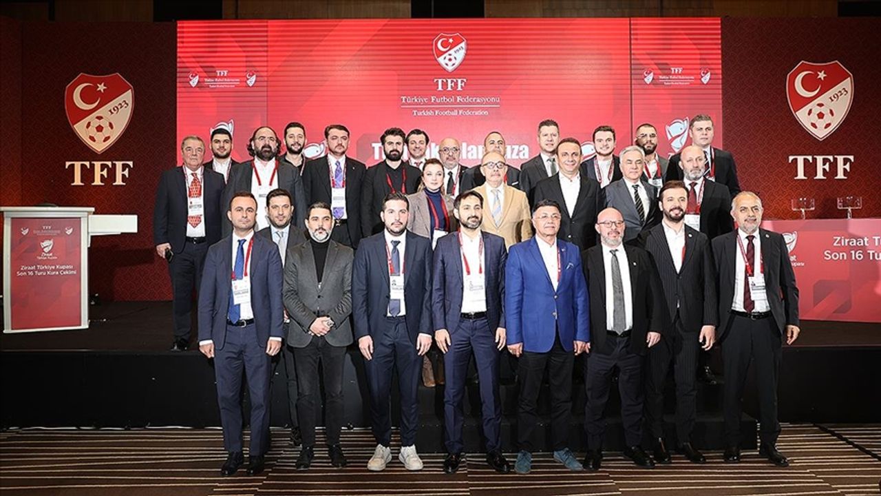Kulüp temsilcileri Ziraat Türkiye Kupası son 16 turunun kura çekimini değerlendirdi