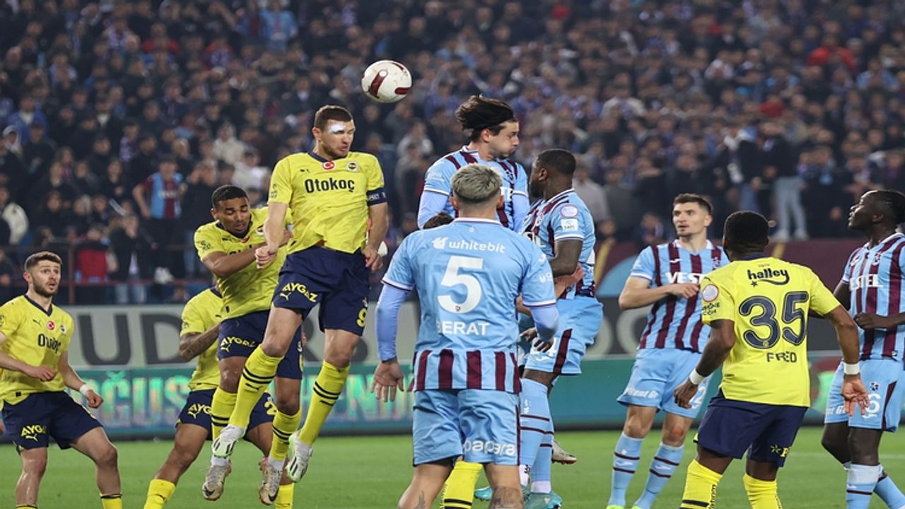 Fenerbahçe, Trabzonspor'u 3-2 mağlup etti