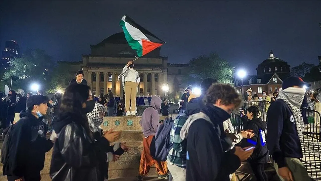 Columbia Üniversitesi'nde 'Filistin' protestosu: Öğrenciler, Hamilton Hall binasına girdi