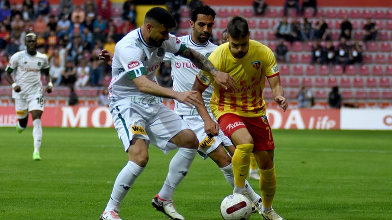 İlk yarı sonucu: Kayserispor 1 - Konyaspor 1
