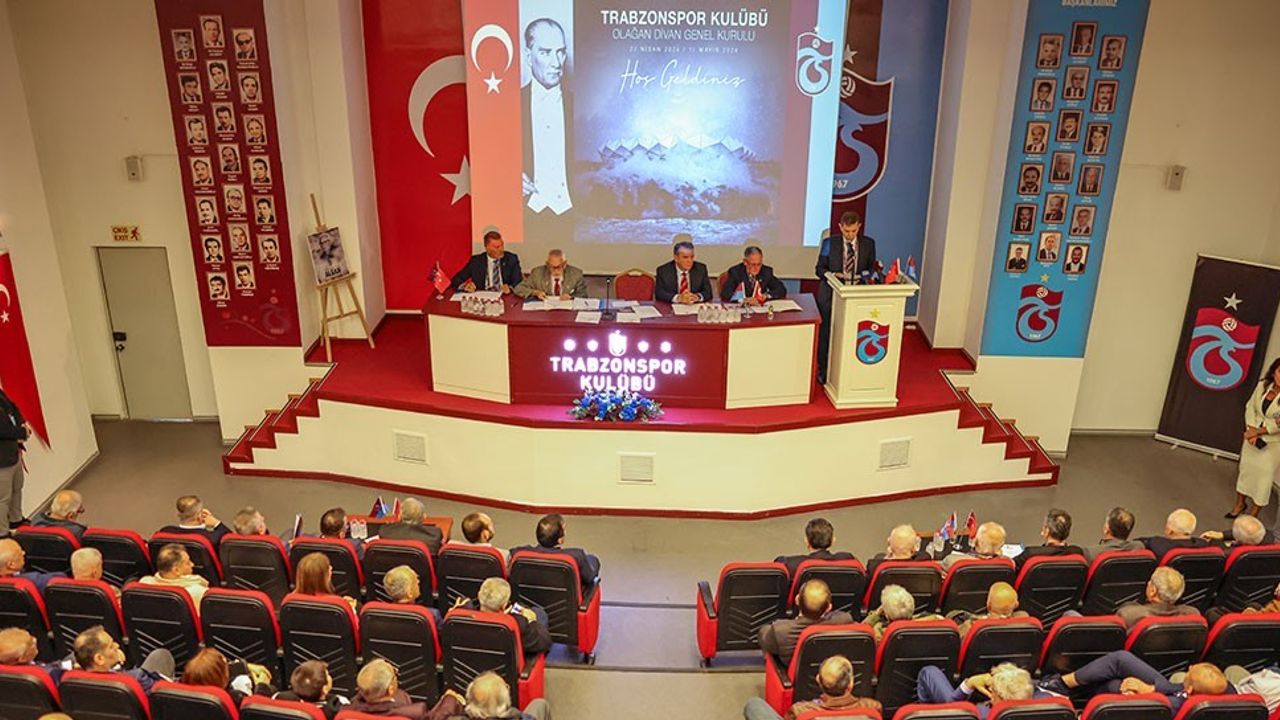 Trabzonspor'un 56. Olağan Divan Genel Kurul Toplantısı yapıldı