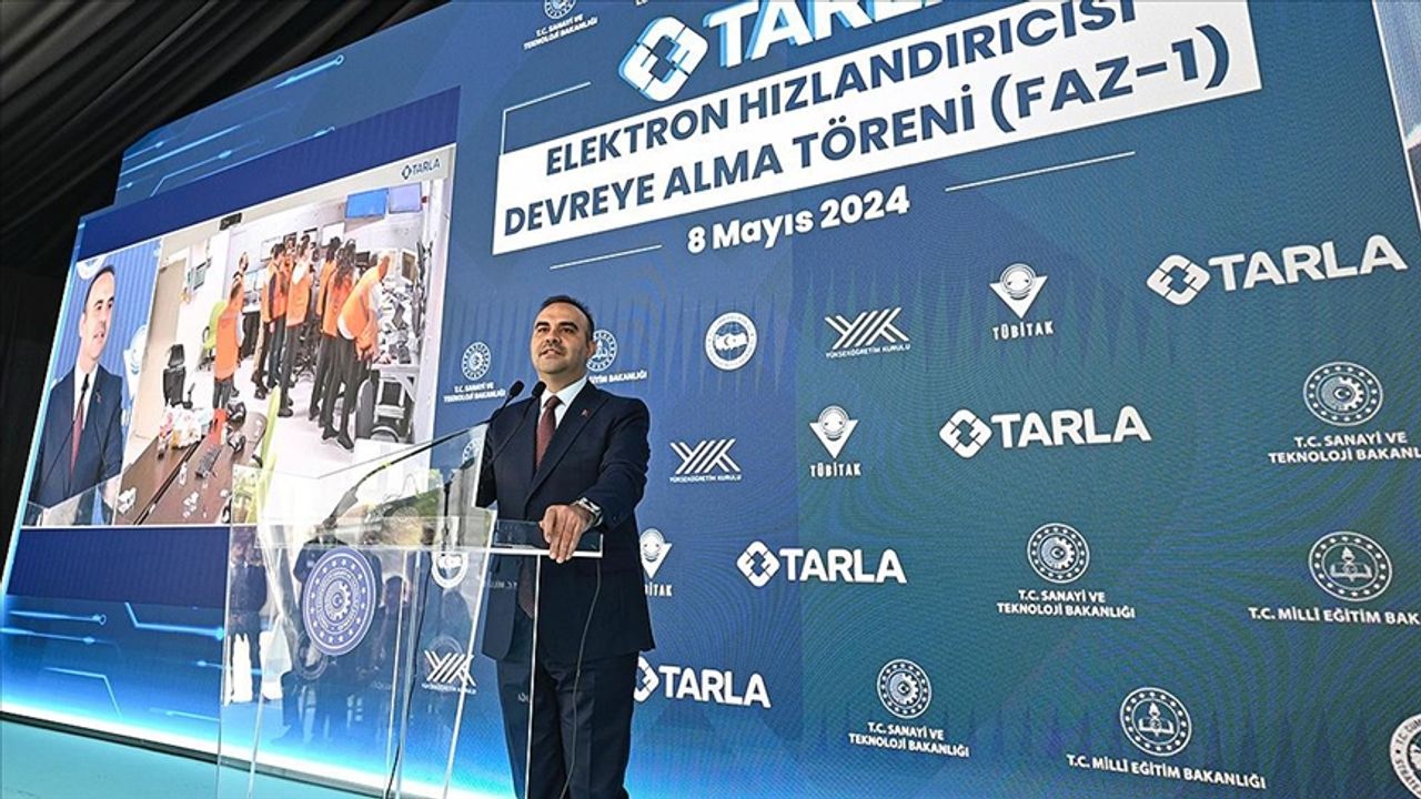 Yerli süper iletken elektron hızlandırıcısı devreye alındıSanayi ve Teknoloji Bakanı Kacır, elektron hızlandırıcısı saye