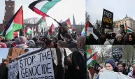 Madrid'de 3 bin kadından "Filistin halkına yönelik soykırıma" karşı insan zinciri