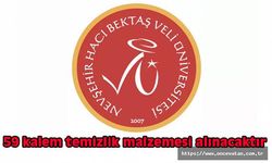 59 kalem temizlik malzemesi alınacaktır
