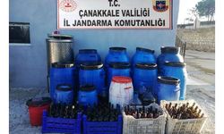 Bağ evinde bin 300 litre sahte şarap ele geçirildi