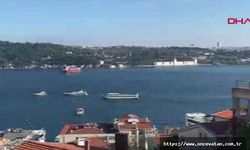 Boğaz'da gemi sürüklendi