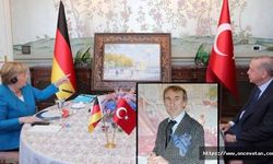 Merkel’e Ressam Selahattin Kara’nın Ortaköy tablosunu hediye etti