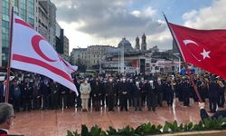 KKTC'nin 38. kuruluş yıl dönümü Taksim'de kutlandı