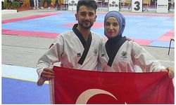 Tekvandoda Kübra Dağlı-Emirhan Muran çifti, Avrupa şampiyonu oldu