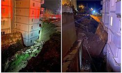 İzmir'de istinat duvarı çöktü: 88 daire boşaltıldı 