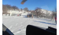Ambulans helikopter, diyabet hastası için yarım metrelik kara indi