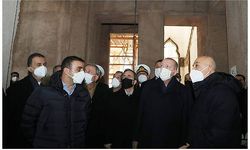 Erdoğan, Divanhane Binası'nda incelemelerde bulundu