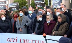 Gezi Parkı davası öncesi adliye önünde açıklaması