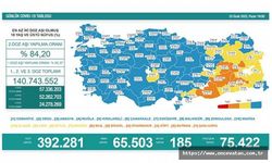 Koronavirüs salgınında günlük vaka