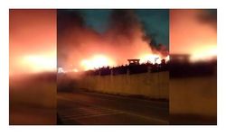 Tuzla'da bir vakfa ait misafirhane alev alev yandı
