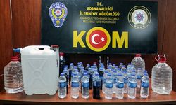 Adana’da bin 485 litre sahte içki ele geçirildi