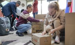 Ankara'dan Ukrayna'ya 3 kamyon yardım malzemesi