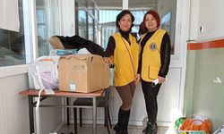 İpek Lions Dağ Köyündeki Okula 750 kitaplık Kütüphane Kurdu
