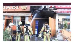 Bahçelievler'de kebapçı alev alev yandı