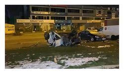 Bursa'da takla atan otomobildeki 2 kişi öldü