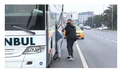Fatih'te terminal dışı yolcu indirip bindirenlere denetim