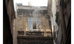 Karaköy'deki Abed Han'da yangın