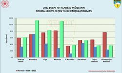 Şubat yağışlarında yüzde 87'lik rekor artış