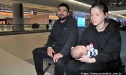 Türk bebeği Emilia, ailesiyle  İstanbul'da