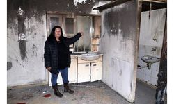 5 yıllık emeği, yarım saatlik yangında kül oldu