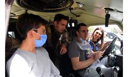 Engelli çocuklar zırhlı araçlarla şehir turu attı