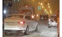 Erzurum'u Nisan 'kar'ı vurdu