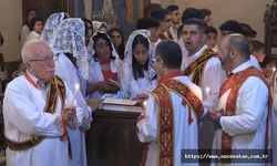 Mardin'de Süryaniler 2 yıl sonra Paskalya Bayramı'nı ayinle kutladı