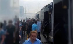 Bahçelievler'de metrobüste yangın