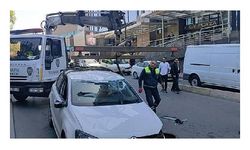 Şişli’de otomobil takla attı