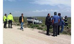 Yağmur duasına giderlerken otomobil takla attı; 1 ölü, 3 yaralı