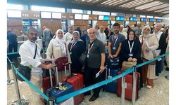 İstanbul Havalimanı'ndan pandemi sonrası ilk hac kafilesi dualarla uğurlandı